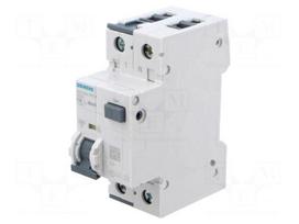 RCBO breaker | Inom: 16A | Ires: 30mA | Poles: 1+N | 230/400VAC | IP20