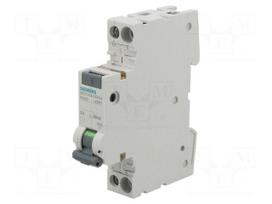 RCBO breaker | Inom: 4A | Ires: 30mA | Poles: 1+N | 230/400VAC | IP20