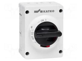 Switch-disconnector | Poles: 4 | screw | 16A | IP66 | KEM | Colour: grey