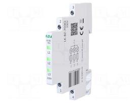 Voltage indicator | 3x230VAC | IP20 | for DIN rail mounting