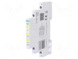 Voltage indicator | 3x230VAC | IP20 | for DIN rail mounting