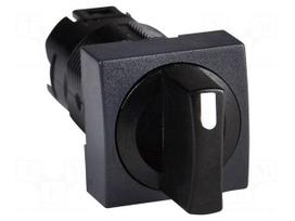 Switch: rotary | 16mm | Stabl.pos: 3 | black | none | Harmony XB6 | Pos: 3