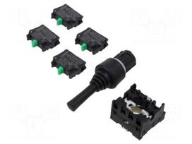 Switch: joystick | 22mm | Stabl.pos: 1 | NO x4 | IP20,IP65,IP69 | Pos: 4