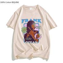 Unisex, gražūs estetiški marškinėliai Frank O-Ocean Blonde Blues Music Marškinėliai Medvilniniai Aukštos kokybės marškinėliai Graffiti High Street Top 4XL