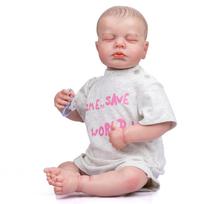 19Inch Reborn Baby Doll LOULOU Twins Cloth Body Newborn Baby Doll Toy 3D Painting Skin With Visible Veins Dolls Toys