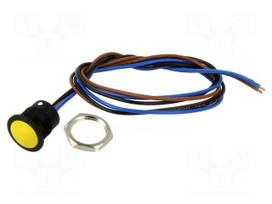 Switch: push-button | Pos: 2 | SPDT | 2A/24VDC | ON-(ON) | IP65 | 500V