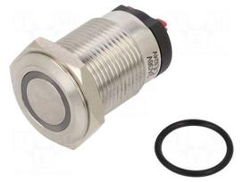 Switch: vandal resistant | Pos: 2 | SPST | 10A/24VDC | IP65 | OFF-(ON)