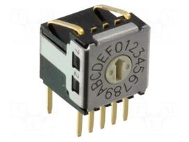 Encoding switch | HEX/BCD | Pos: 16 | THT | Rcont max: 200mΩ | 1.96Ncm