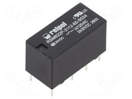 Relay: electromagnetic | Ucoil: 24VDC | DPDT | 2A | 1A/125VAC | 2A/30VDC