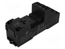 Socket | PIN: 14 | 10A | 250VAC | for DIN rail mounting | spring clamps