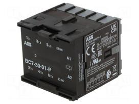 Contactor: 3-pole | NO x3 | Auxiliary contacts: NC | 12VDC | 12A | BC7
