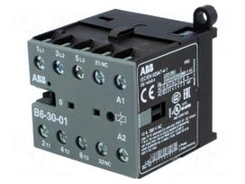 Contactor: 3-pole | NO x3 | Auxiliary contacts: NC | 42VAC | 6A | B6