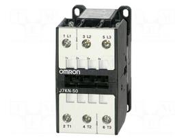 Contactor: 3-pole | NO x3 | 400VAC | 50A | for DIN rail mounting | J7KN