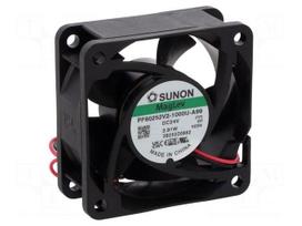Fan: DC | axial | 24VDC | 60x60x25mm | 53.52m3/h | 40.7dBA | Vapo | 7000rpm