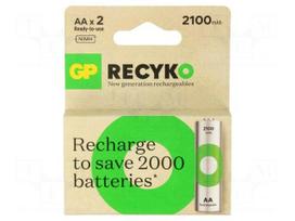 Re-battery: Ni-MH | AA | 1.2V | 2100mAh | ReCyko | -20÷50°C | 2pcs.