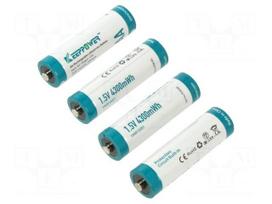 Re-battery: Li-Ion | AA | 1.5V | 2866mAh | blister | 4pcs.
