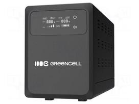 Power supply: UPS | 800W | 1.2kVA | 230V | French x2,cables | Ubatt: 12V