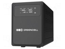 Power supply: UPS | 1.2kW | 2kVA | 230V | French x2,cables | Ubatt: 24V