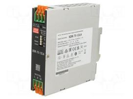 Power supply: switching | for DIN rail | 75W | 12VDC | 0÷6.24A | OUT: 1