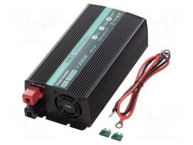 Converter: DC/AC | 1kW | Uout: 230VAC | Out: AC sockets 230V | 85% | 24V
