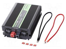 Converter: DC/AC | 1.5kW | Uout: 230VAC | Out: AC sockets 230V | 85%