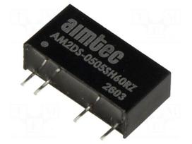 Converter: DC/DC | 2W | Uin: 4.5÷5.5VDC | Uout: 5VDC | AM2DM-RZ | OUT: 1