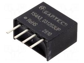 Converter: DC/DC | 1W | Uin: 3.3V | Uout: 12VDC | Iout: 8÷84mA | SIP4 | THT