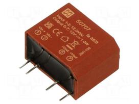 Converter: DC/DC | 1W | Uin: 10.8÷13.2VDC | Uout: 12VDC | Iout: 840mA