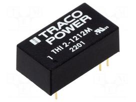 Converter: DC/DC | 2W | Uin: 10.8÷13.2VDC | Uout: 12VDC | Iout: 165mA