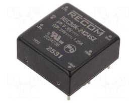 Converter: DC/DC | 30W | Uin: 9÷36VDC | Uout: 24VDC | Iout: 1.25A | THT
