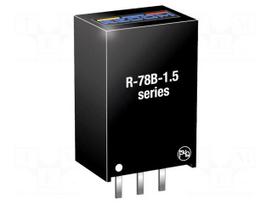 Converter: DC/DC | 9.75W | Uin: 8÷18VDC | Uout: 6.5VDC | Iout: 1.5A | SIP3