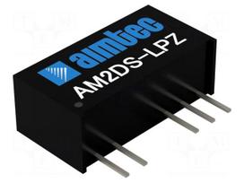 Converter: DC/DC | 2W | Uin: 10.8÷13.2VDC | Uout: 15VDC | Uout2: -15VDC
