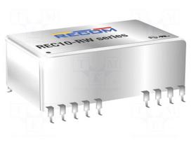 Converter: DC/DC | 10W | Uin: 9÷36VDC | Uout: 5VDC | Iout: 2A | SMT | REC10