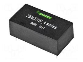 Converter: AC/DC | 20W | Uin: 85÷305VAC,120÷430VDC | Uout: 12VDC | 86%