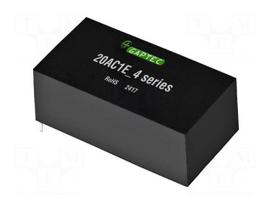 Converter: AC/DC | 20W | Uin: 85÷265VAC,120÷380VDC | Uout: 24VDC | 88%