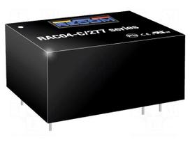 Converter: AC/DC | 4W | Uin: 80÷305VAC,113÷430VDC | Uout: 15VDC | 79%