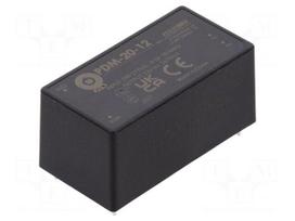 Converter: AC/DC | 20W | 85÷305VAC | Usup: 100÷430VDC | Uout: 12VDC