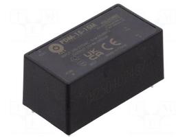 Converter: AC/DC | 15W | 85÷305VAC | Usup: 100÷430VDC | Uout: 15VDC