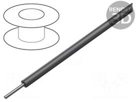 Wire | HookUp Wire | stranded | Cu | 14AWG | PTFE | black | 600V | Shielding