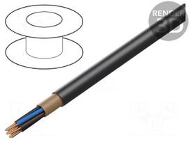 Wire | NYY | 3x2.5mm2 | round | wire | Cu | PVC | black | 600V,1kV