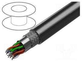 Wire | 7x2x28AWG | stranded | Cu | Insulation: PVC | chrome | RS232,RS422