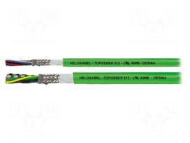 Wire: servo drive | TOPGEBER 512 | 3x2x0.25mm2 | green | stranded