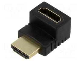 Adapter | HDMI socket,HDMI plug 90° up/down | 8K,UHD 4320p