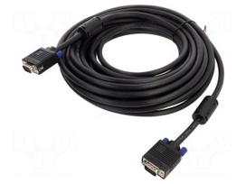 Cable | D-Sub 15pin plug,both sides | 15m | black | 28AWG | black