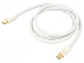 Cable | mini DisplayPort plug,both sides | DisplayPort 1.2 | white