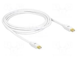 Cable | mini DisplayPort plug,both sides | DisplayPort 1.2 | white