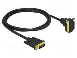 Cable | DVI-D (24+1) plug,DVI-D (24+1) plug 90° up/down | Len: 1m
