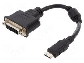 Converter | DVI-I (24+5) socket,mini HDMI plug | dual link | 0.2m