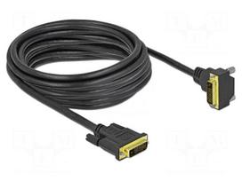 Cable | DVI-D (24+1) plug,DVI-D (24+1) plug 90° up/down | Len: 5m