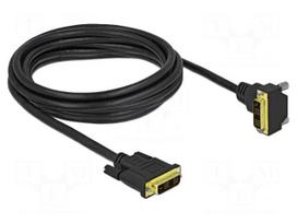 Cable | DVI-D (18+1) plug,DVI-D (18+1) plug 90° up/down | Len: 3m